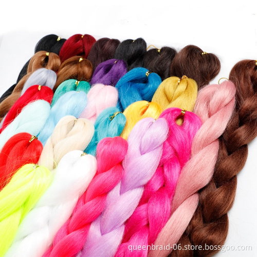 Hot Water Set Yaki Other Artificial Hair Extensions Ombre Crochet Hair 24 inch Synthetic Braiding Jumbo Hair Braid